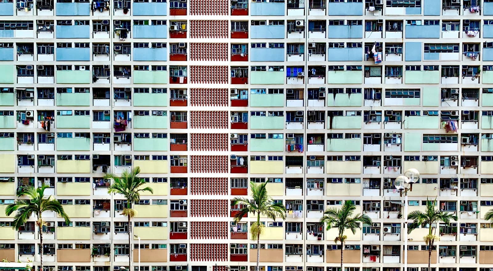 香港公屋屋苑外貌